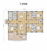Дом из клееного бруса VZ-404